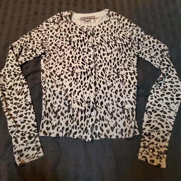 Forever 21 Sweaters - Leopard Print Cardigan